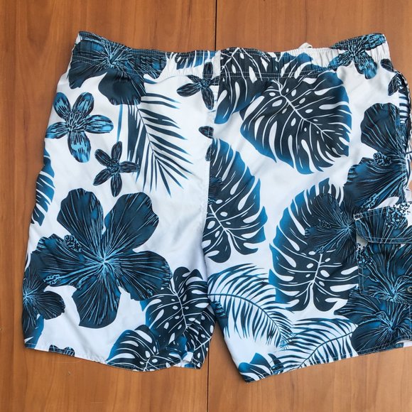 🌊NO BAD DAYS Tropical Swim Trunks Pool Beach Surf Trunks Shorts Mesh Lined - XL - Picture 2 of 3
